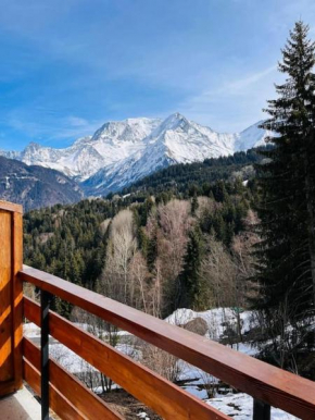 Appartement montagnard avec vue sur le Mont-Blanc
